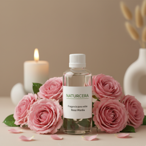 Fragrância de vela rosa Wardia