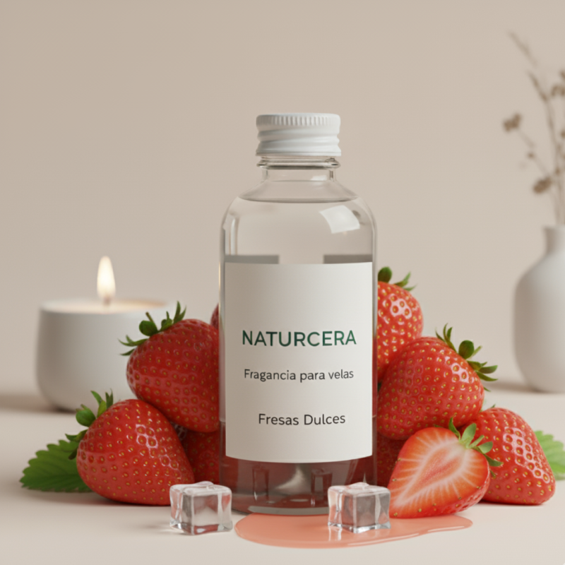Fragancia para velas Fresas dulces