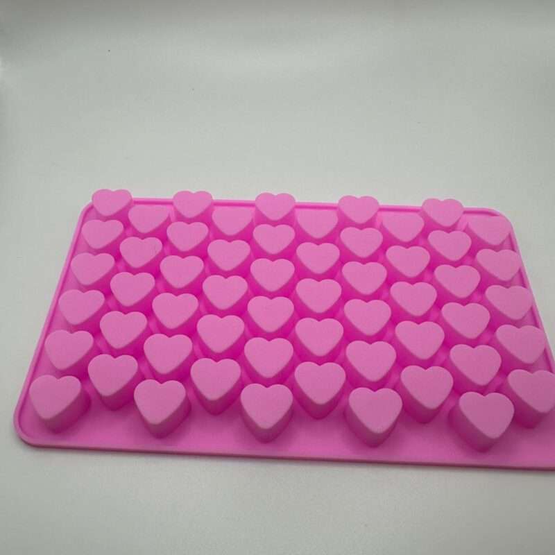 Moldes para wax melts con forma de corazones