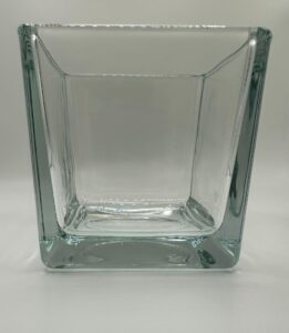 Vasos para velas cuadrado (12 unidades)