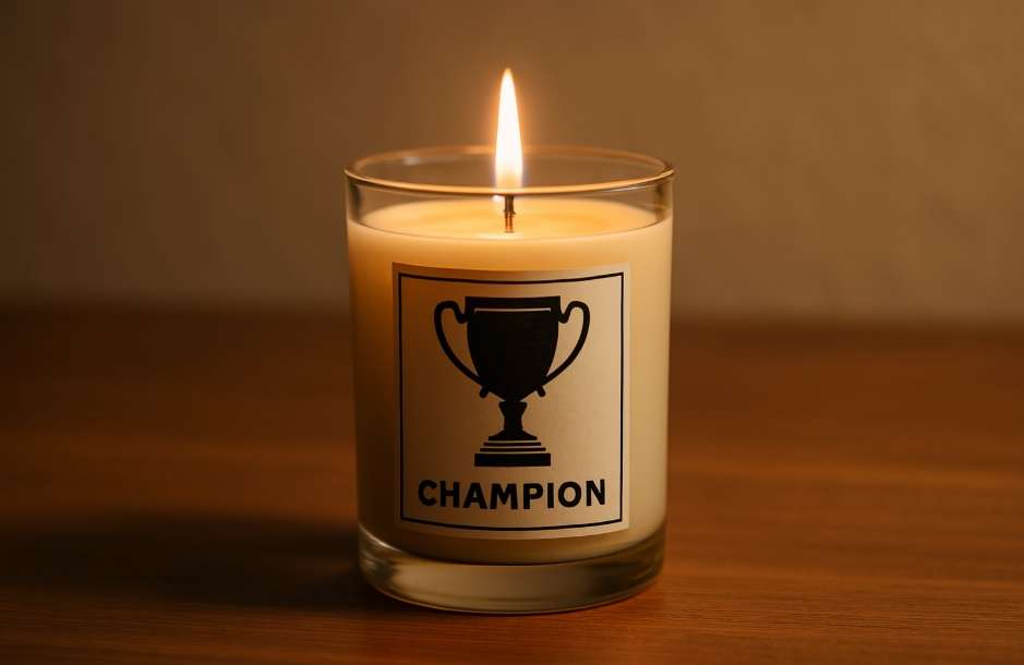 Vela hecha con cera de Naturcera