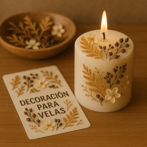 DECORACION PARA VELAS