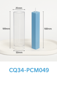 Molde de Plástico para Velas Altas Cuadradas