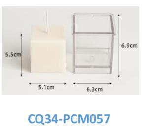 Molde de Plástico para Velas Cuadradas