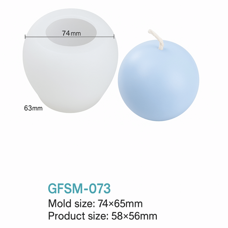 Molde de Silicona Esférico para Velas