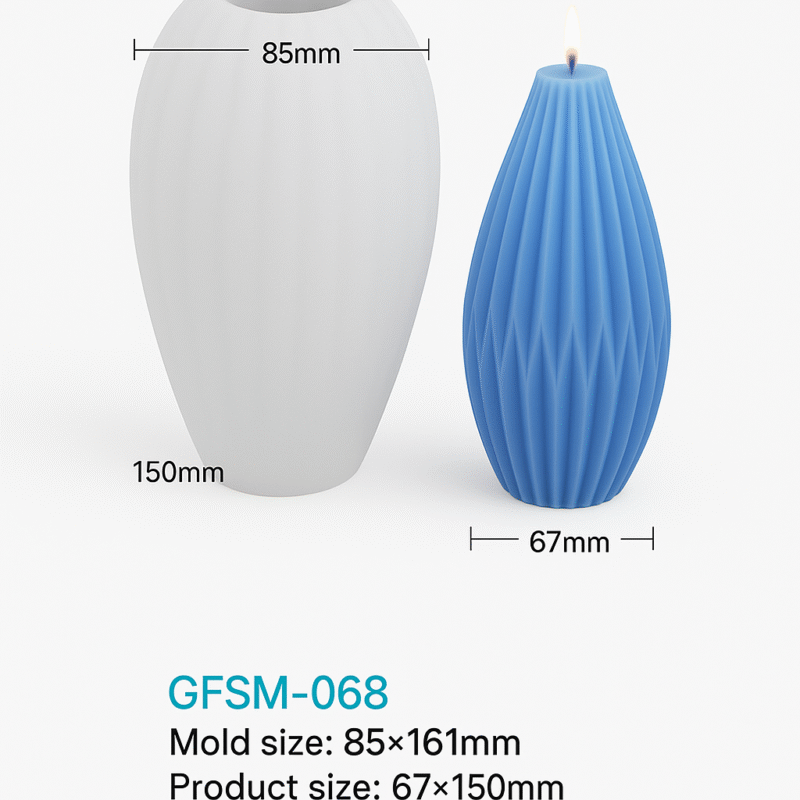 Molde de Silicona Estilo Diamante para Velas