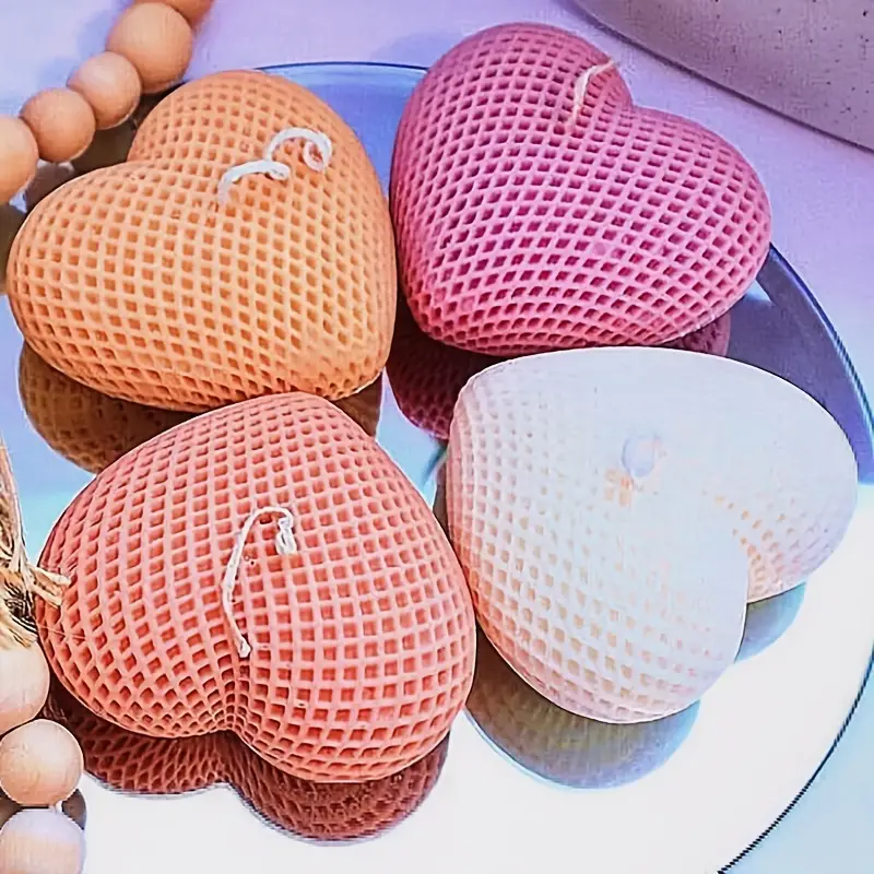 Moldes para velas de corazones