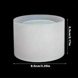 Molde de Silicona para resina Cilíndrico Bajo (8,5 × 5,5 cm)