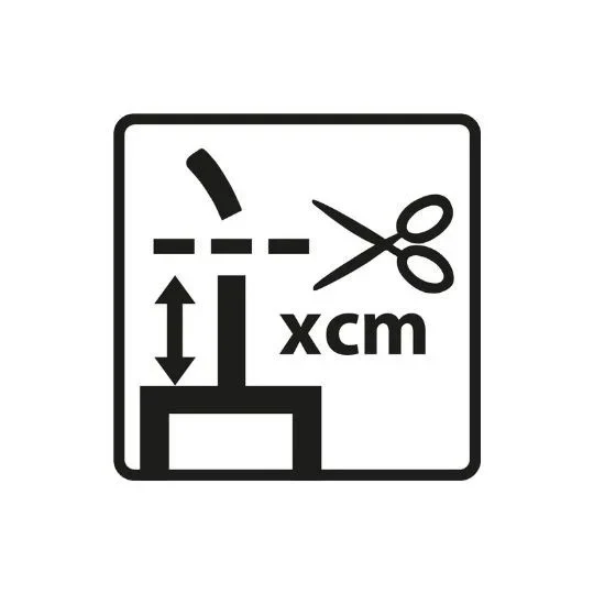 Pictograma sobre como cortar una mecha de vela