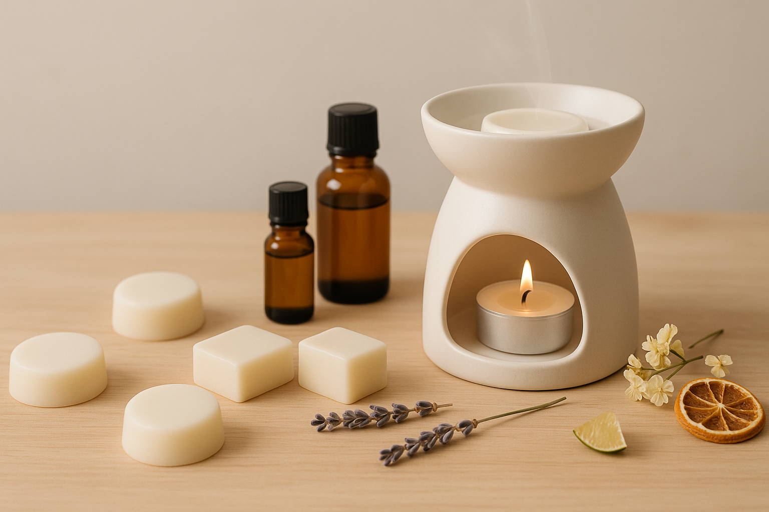 Hero imagen representando un Kit casero para crear Wax Melts