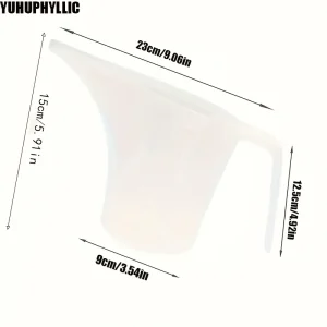 Pack de 4 Jarras para Velas con Pico Largo – Plástico Transparente Resistente al Calor