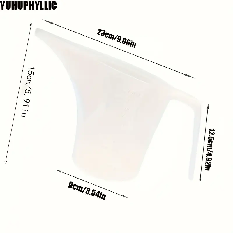 Pack de 4 Jarras para Velas con Pico Largo – Plástico Transparente Resistente al Calor